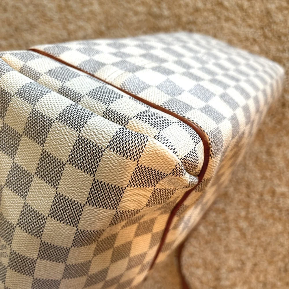 SOLD Bundle Louis Vuitton Damier Azur Totally MM Tote Bag & Matching Wallet - Picture 9 of 16